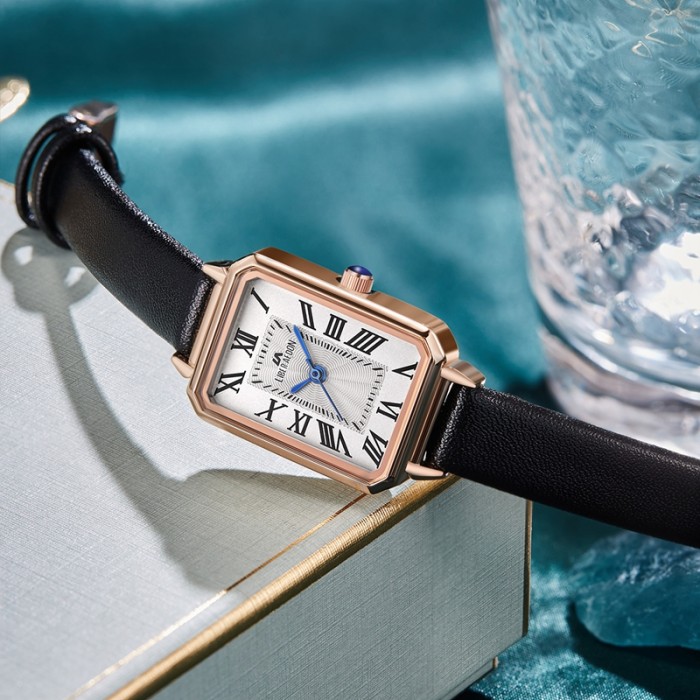 LIBER AEDON Fashion and Versatile Small Square Watch Women's Watch