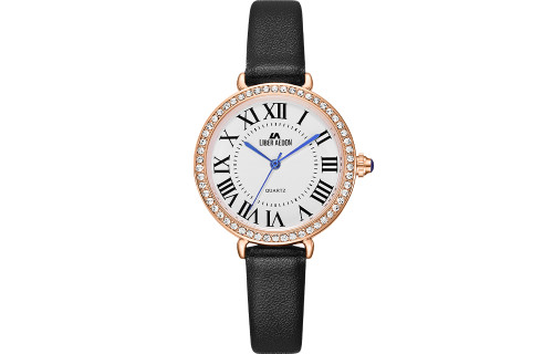 LIBER AEDON trendy and personalized retro diamond studded quartz belt women's watch