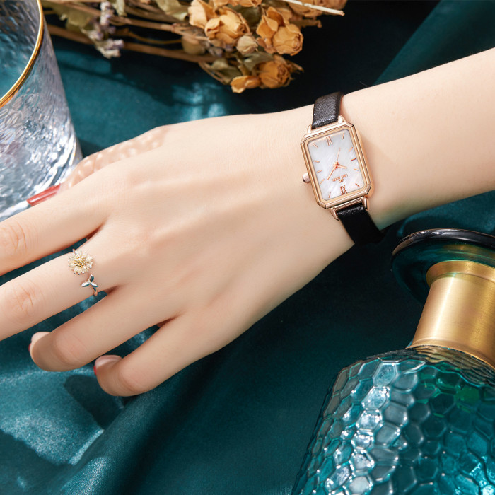 LIBER AEDON Fashion Trend Versatile Casual Beimu Plate Small Square Watch Women's Watch