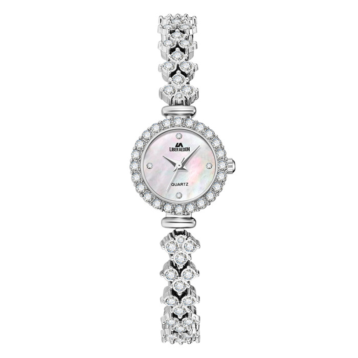 Light Luxury Diamond-Inlaid Shimmering Versatile Ladies' Quartz Movement
