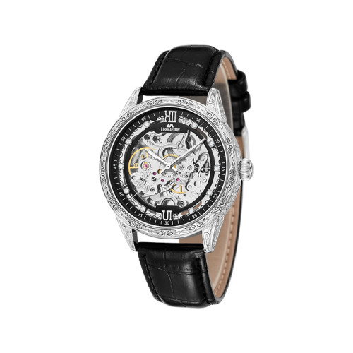 LIBER AEDON Fashionable carved and hollowed-out dial luminous men's automatic mechanical business watch