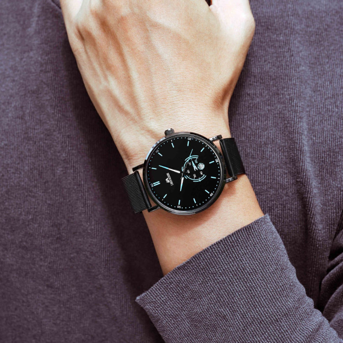 LIBER AEDON Fashionable Trendy Starry Sky Casual Versatile Multi-Functional Luminous Waterproof Student Wristwatch