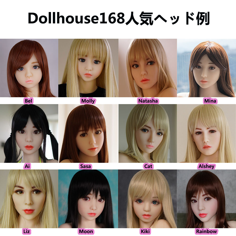 TPE製ラブドール Dollhouse168 頭部のみ B工場製EVOタイプ Heads
