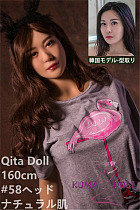 TPE製ラブドール Qita Doll 160m Bカップ #58 韓国女優彩彬
