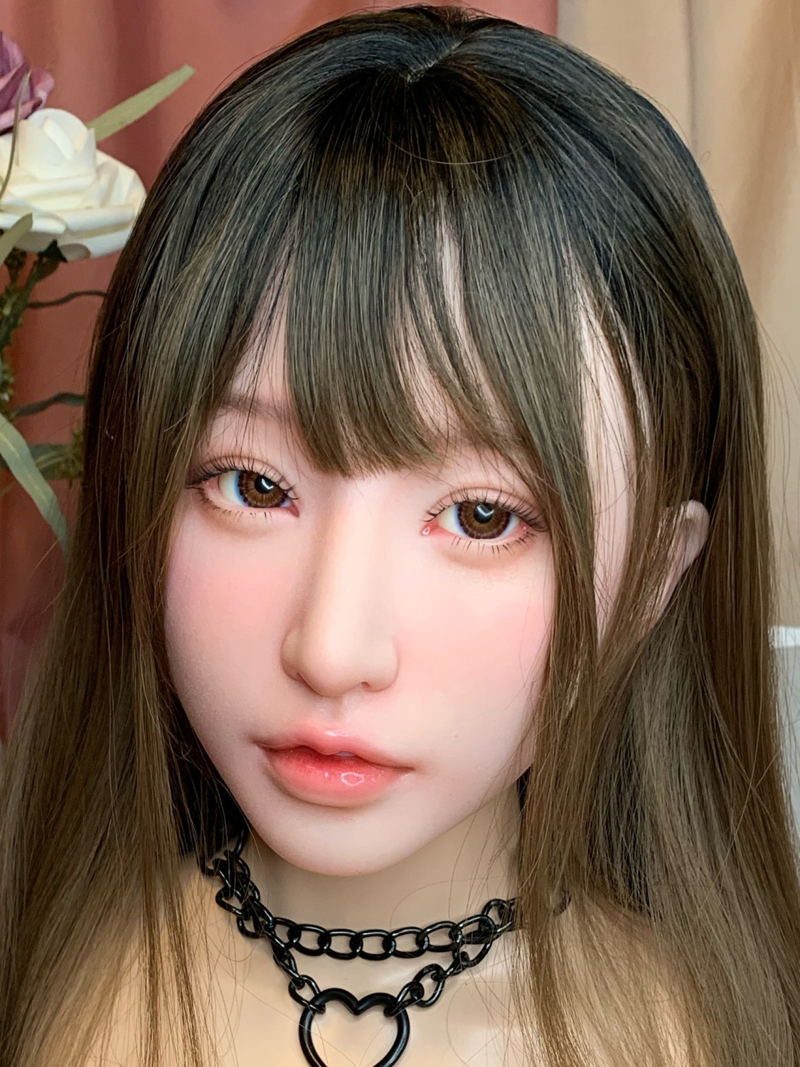 女優天使もえヘッド シリコン製 Real Girl 頭部単品 職人メイク選択可能 軽量ボディに対応可能