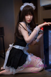 フルシリコン製ラブドール Top Sino Doll 新発売 145cm Bカップ T12 米多多(Miduoduo) メイド服 RRSメイク選択可