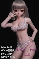 Mini Doll ミニドール セックス可能 60cm普通乳シリコン S5ヘッド Gina 身長選択可能