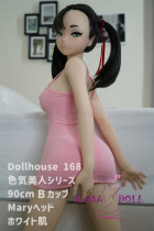 【即納・国内発送・送料無料】フルシリコン製ラブドール DollHouse168 90cm Bカップ Mary アニメヘッド