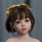 フルシリコン製ラブドール WAXDOLL 100cm バスト平 #G26ヘッド リアルメイク付き