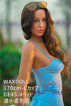 フルシリコン製 欧米ラブドール WAXDOLL 新型 170cm #GE45-4ヘッド リアルメイク付き