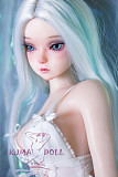 フルシリコン製ラブドール JY Doll 60cm ミニドール 冰梅(Bingmei)ヘッド 肌色＆眼球色＆メイク＆ウィッグ＆衣装は宣材写真と同じ