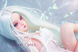 フルシリコン製ラブドール JY Doll 60cm ミニドール 冰梅(Bingmei)ヘッド 肌色＆眼球色＆メイク＆ウィッグ＆衣装は宣材写真と同じ