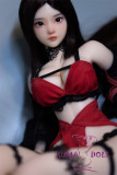 フルシリコン製ラブドール JY Doll 62cm ミニドール 蓝莓(Lanmei)ヘッド 肌色＆眼球色＆メイク＆ウィッグ＆衣装は宣材写真と同じ