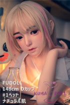 最新版メイク② FUDOLL 148cm Dカップ #1ヘッド  ラブドール高級シリコン頭部 ボディ材質及び身長など選べる