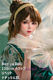 可愛い ラブドール U頭部 138cm Aカップ貧乳 Bezlya Doll(略称BZLドール) シリコン材質ヘッド+TPE材質ボディー カスタマイズ可