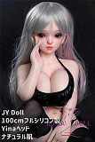 フルシリコン製ラブドール JY Doll 100cm ミニドール 伊娜(Yina)ヘッド 肌色＆眼球色＆メイク＆ウィッグ＆衣装は宣材写真と同じ