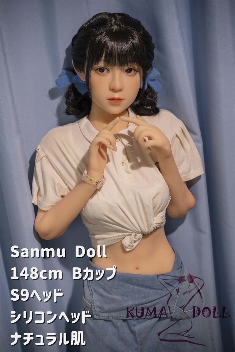 シリコン製頭部+TPEボディ Sanmu doll 148cm Bカップ #S9ヘッド 可愛い ラブドール