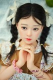 【即納・国内発送・送料無料】シリコン製頭部+TPEボディ Sanmu doll 126cm AAカップ #S46 ヘッド 可愛い ラブドール