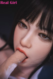 Real Girl 電動オナホール ラブドール マンコの挟吸機能 163cm巨乳Fカップ D2ヘッド ボディ選択可 軟質シリコン材質頭部 口開閉機能やリアル口腔が無料