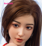 口開閉機能付き リアルな口腔無料 Real Girl D5ヘッド 軟質シリコン製 可愛い 女性ヘッド ラブドールの頭 頭部単品 ヘッド単体 M16ボルト採用 140-170CM身長適用 職人メイク 塗装済み