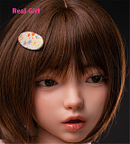 Real Girl D6ヘッド 軟質シリコン製 可愛い 女性ヘッド ラブドールの頭 頭部単品 ヘッド単体 M16ボルト採用 140-170CM身長適用 職人メイク 塗装済み 口開閉機能付き リアルな口腔構造