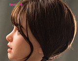 Real Girl D7ヘッド 軟質シリコン製 可愛い 女性ヘッド ラブドールの頭 頭部単品 ヘッド単体 M16ボルト採用 140-170CM身長適用 職人メイク 塗装済み 口開閉機能付き リアルな口腔構造