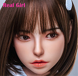 Real Girl D3ヘッド 軟質シリコン製 可愛い 女性ヘッド ラブドールの頭 頭部単品 ヘッド単体 M16ボルト採用 140-170CM身長適用 職人メイク 塗装済み 口開閉機能付き リアルな口腔構造無料