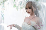 FUDOLL 150cm Bカップ #19頭部 花嫁 ラブドール 高級シリコン頭部 ボディ材質及び身長など選べる