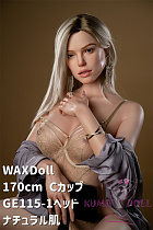 フルシリコン製 欧米ラブドール WAXDOLL 新型 170cm #GE115-1 ヘッド リアルメイク付き ダッチワイフ