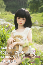 AXB Doll 108cm バスト平 ATB05 シリコンヘッド 掲載画像のボディはリアルメイク付き シリコン製頭部+TPEボディ ラブドール