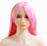 シリコン製頭部+TPEボディ JY Doll 125cm Ｇカップ巨乳 紫ちゃんヘッド らぶどーる