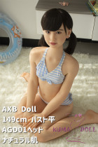 AXB Doll 149cm バスト平 AGD01ヘッド ラブドール  シリコンヘッド+TPEボディ 掲載画像のボディはリアルメイク付き