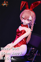 MOZU DOLL 85cm Aカップ ネルちゃん ソフトビニール製頭部 TPE製ボディ 肌色＆眼球色＆メイク＆ウィッグ＆衣装は宣材写真と同じ  6kg