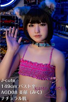 J-cute 149cm バスト平 AGD08 美郁（みく）ヘッド LL団  ラブドール フルシリコン製 リアルドール 中学生