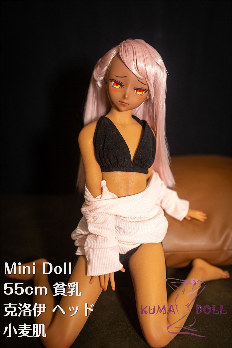 Mini Doll ミニドール セックス可能 55cm貧乳シリコンボディ 克洛伊ヘッド 水着 小麦色 セクシー身長選択可能