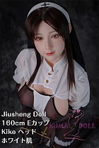 フルシリコン製 Jiusheng Doll ラブドール 160cm Eカップ Kiko ヘッド カスタマイズ可 フルシリコン製 修道女