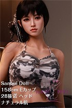 フルシリコン製ラブドール Sanhui Doll 158cm Eカップ #28 筱诺 口開閉機能選択可 淑やかな女