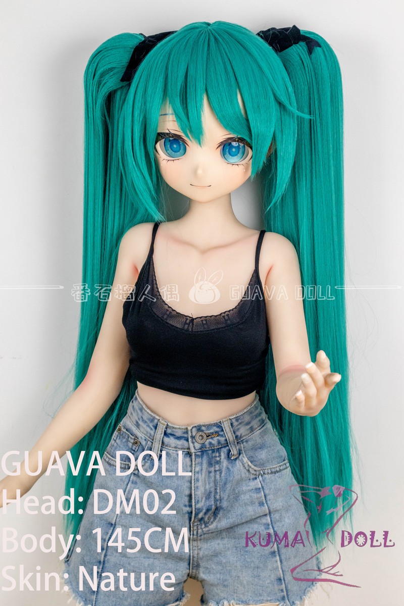 GUAVADOLL アニメドール ソフトビニール製ヘッド+TPE製ボディ 145cm Bカップ DM02初音未来 ヘッド M16ジョイント 他社と交換可能 138-150ＣＭのボディに適用 ナチュラル肌色