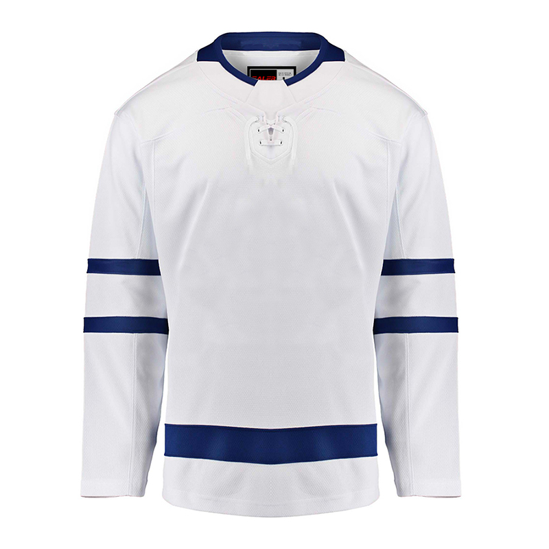 blank white hockey jersey