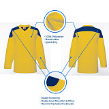 H100-257 Yellow Blank hockey Practice Jerseys