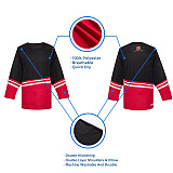 H500-004 Black/Red Blank hockey Designer Jerseys