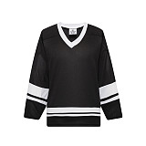 H400-221 Black/White Blank hockey Practice Jerseys