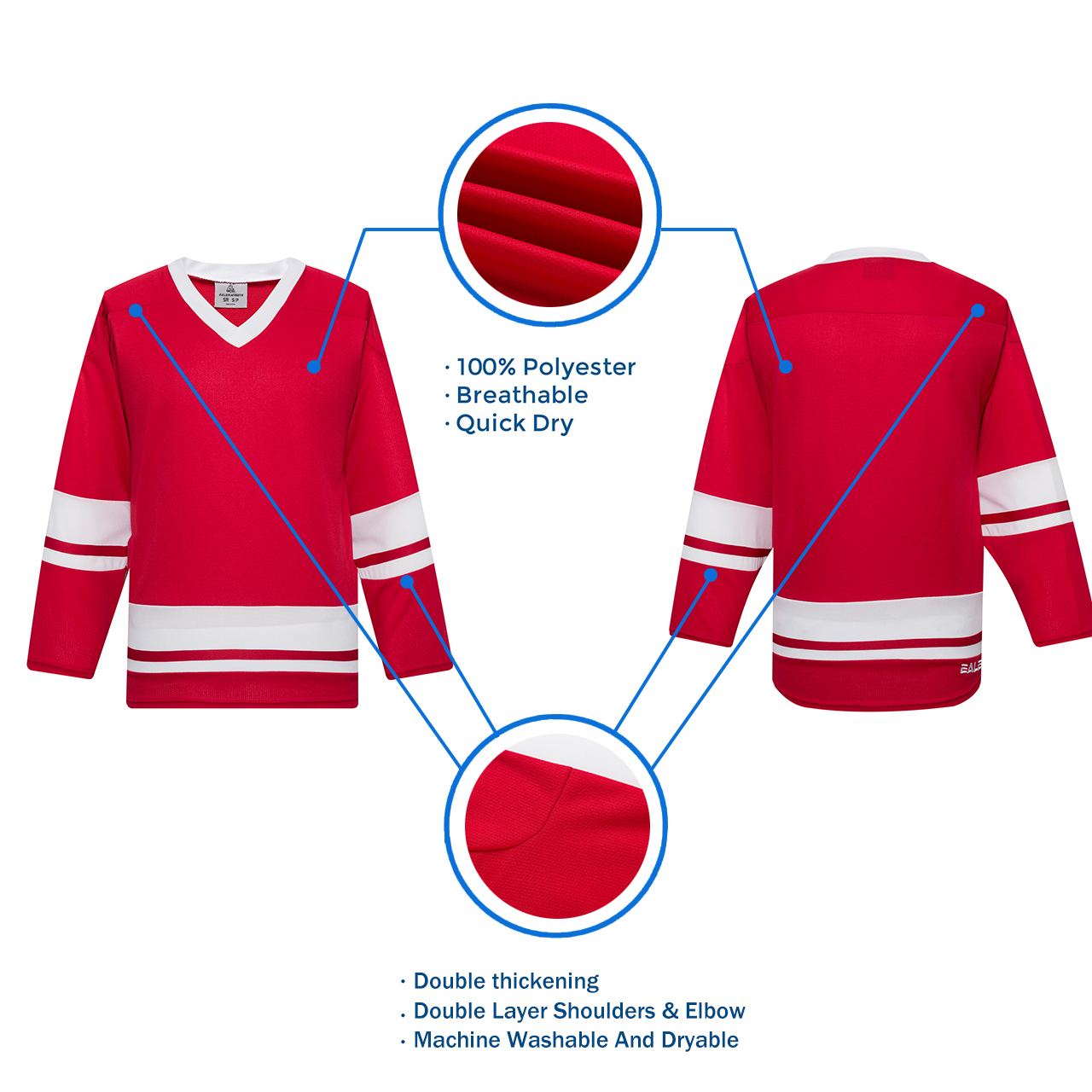 H400 series blank hockey practice jerseys & high quality light and thin  polyester for mens/adult and kids/youth&can be custom