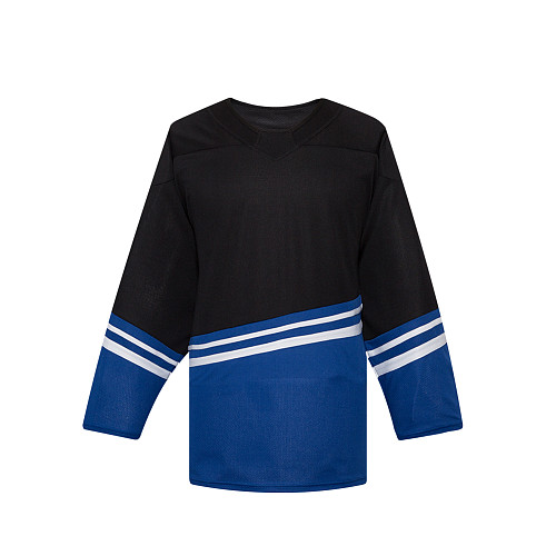 H500-003 Black/Blue Blank hockey Designer Jerseys