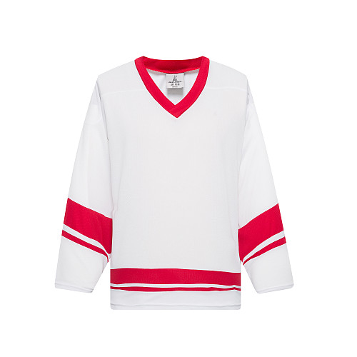 H400-209 White/Red Blank hockey Practice Jerseys