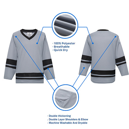 EALER H400 Series Blank Ice Hockey Practice Jersey League Jersey for Men and Boys - Senior and Junior - Adult and Youth