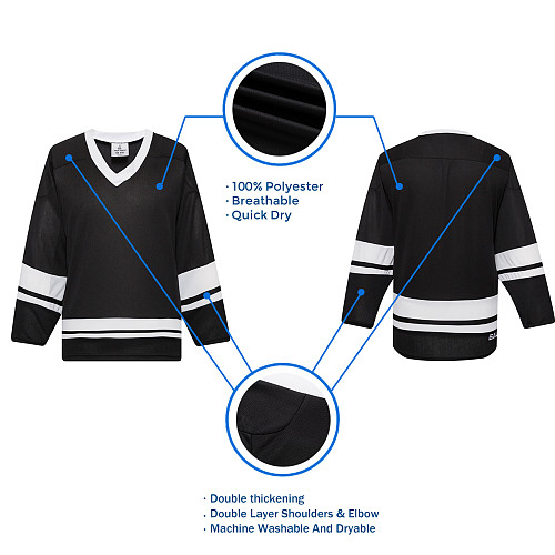EALER H80 Series Blank Ice Hockey Practice Jersey for Men and Boy