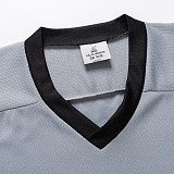 H400-822 Grey/Black Blank hockey Practice Jerseys