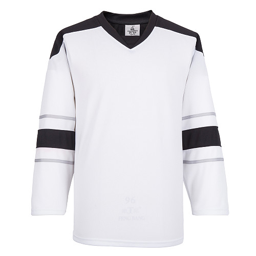 H900-E063 White Blank  hockey  Practice Jerseys