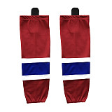 HS100-XW001 Red Blank  hockey  Practice socks(Pair)